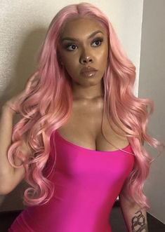 Pinterest - pink hair black girl