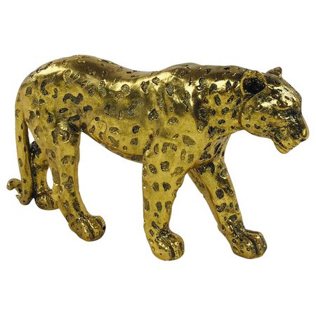 Bloomsbury Market Boyland Glitter Effect Leopard Figurine | Wayfair.co.uk