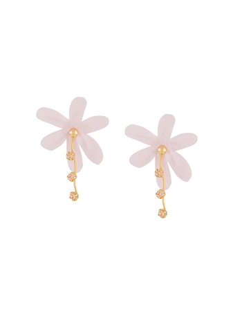 Marni crystal-embellished floral earrings