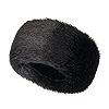 Fur hat black
