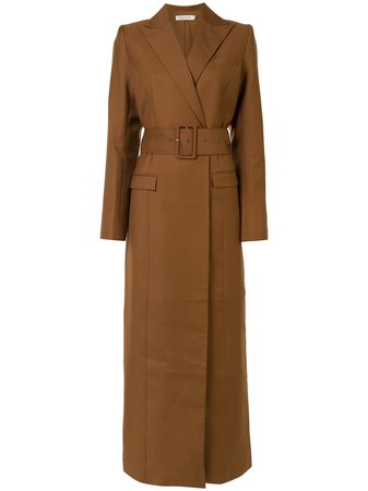 brown Anna Quan Nora longline coat