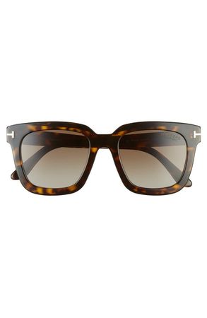 TOM FORD Sari 52mm Square Polarized Sunglasses | Nordstrom