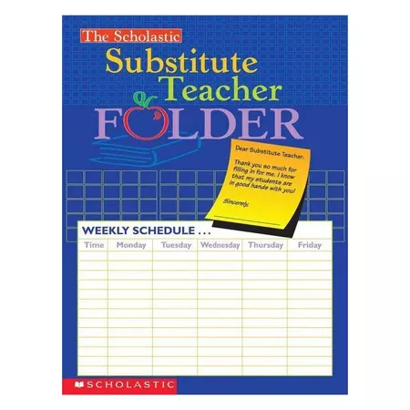 The Scholastic Substitute Teacher Folder - (Paperback) : Target