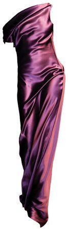 GALVAN Purple Silk Dress