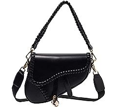 Amazon.com: JBB Women Saddle Shoulder Bag Clutch Purse Small Crossbody Bag Satchel Bags Handbag PU Leather Black : Clothing, Shoes & Jewelry