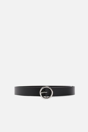 LEATHER BELT WITH BUCKLE-View All-ACCESSORIES-WOMAN | ZARA United States