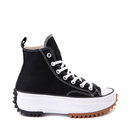 Converse Run Star Hike Platform Sneaker - Black / White / Gum | Journeys