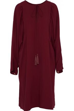 Tasseled crepe de chine dress | CHLOÉ | Sale up to 70% off | THE OUTNET