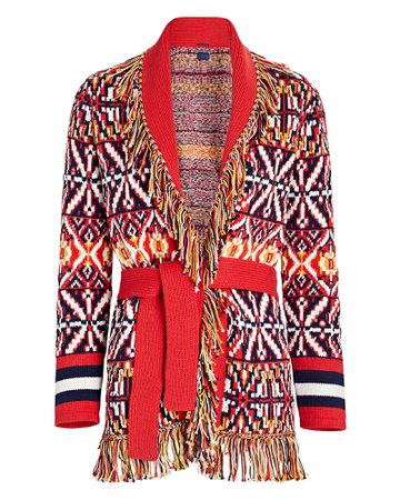 MOTHER The Belted Short Cotton Cardigan | INTERMIX®