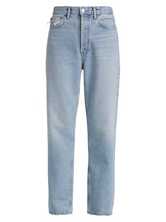 Shop AGOLDE 90's High-Rise Straight-Leg Jeans | Saks Fifth Avenue