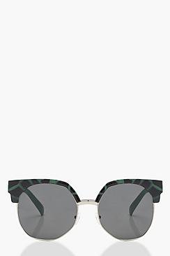 Rosie Green Leopard Retro Sunglasses