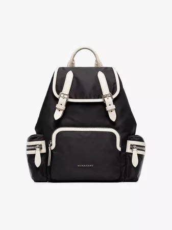 Burberry Black nylon medium back pack | Backpacks | Browns