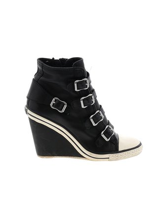 Ash Solid Black Ankle Boots Size 35 (EU) - 71% off | thredUP