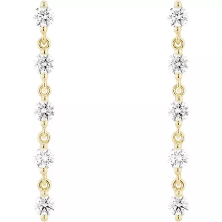 yellow diamond drop earrings - Google Search