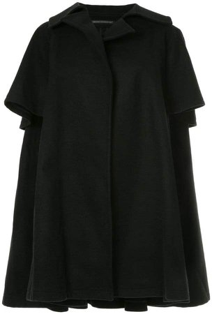 Pre-Owned oversized open-front cape