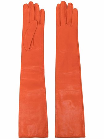 Manokhi long-length leather gloves