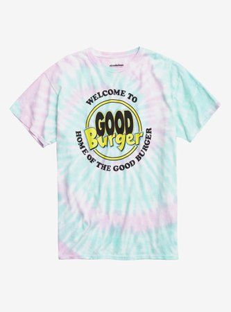 *clipped by @luci-her* Good Burger Logo Tie-Dye T-Shirt