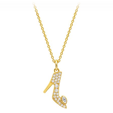 Cinderella Pavé Slipper Necklace by CRISLU | shopDisney