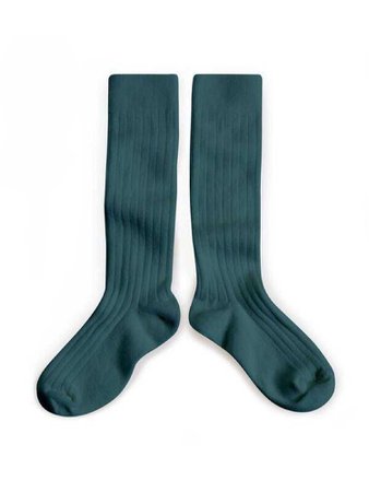 green knee socks