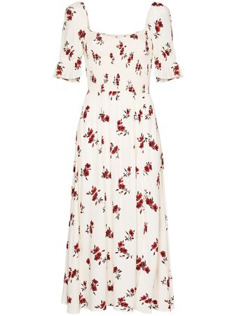 Reformation, Parsley Floral Print Midi Dress