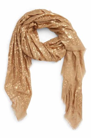 stella mccartney camle with gold stars scarf - Google Search