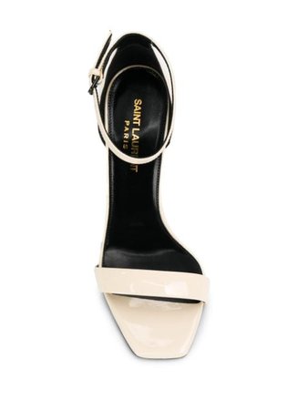Neutral Saint Laurent Jane 105Mm Sandals | Farfetch.com