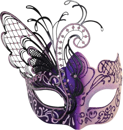 purple masquerade mask