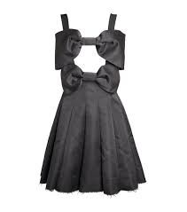 shushu/tong black bow mini dress - Google Search
