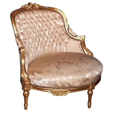gold baroque chair
