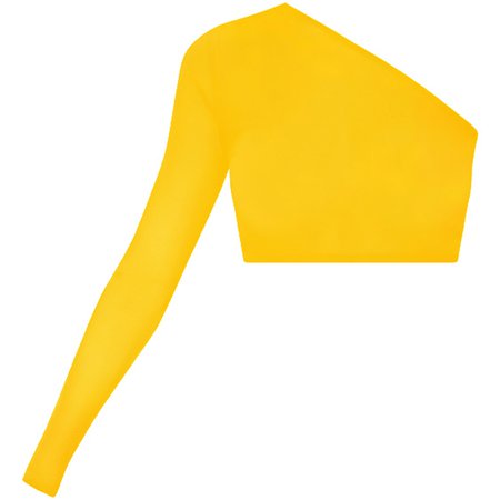 Yellow One Shoulder Top