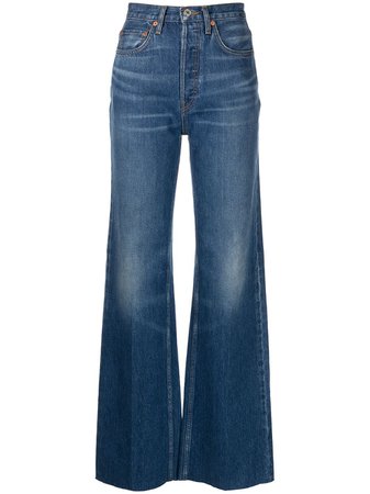 RE/DONE 70s Ultra high-rise wide-leg jeans - FARFETCH