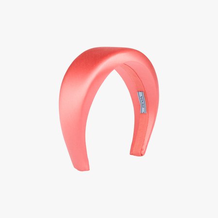 Coral Satin Headband | Prada