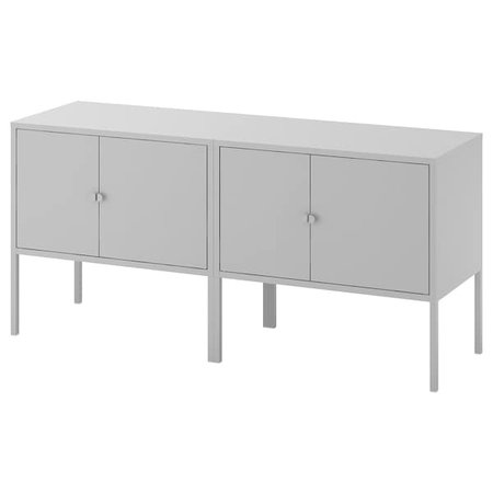 LIXHULT Storage combination - gray - IKEA