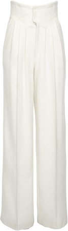 SITUATIONIST High-Rise Wide-Leg Wool Pant