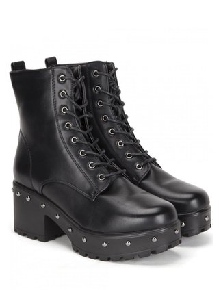 Studded Military Boot