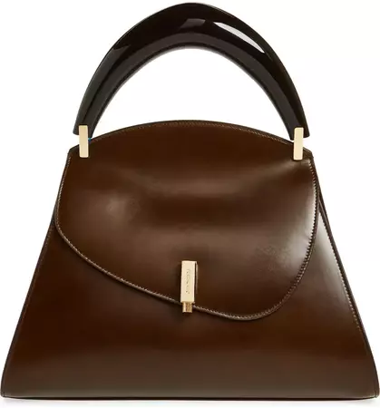FERRAGAMO Prism Leather Top Handle Bag | Nordstrom