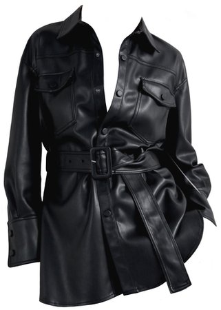 ZARA Black Faux Leather Jacket