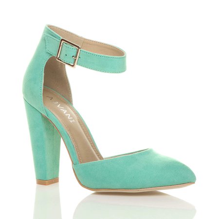 Mint Heel with ankle strap 2