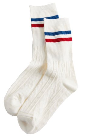Colgate Stripe Socks