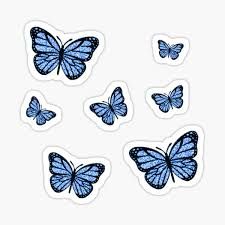scrunchies butterfly blue - Google Search
