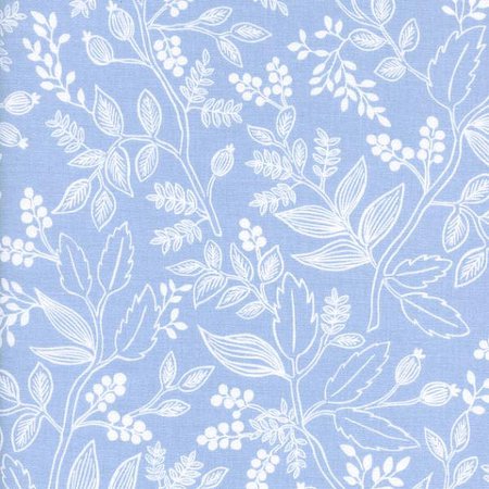 Periwinkle floral fabric