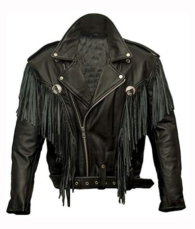 Nairobi Money Heist Fringe Jacket | Ladies Black Leather Jacket | 50% Off