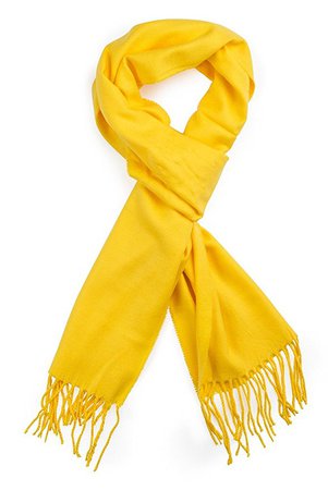 Plum Feathers Super Soft Luxurious Cashmere Feel Winter Scarf (Yellow) at Amazon Women’s Clothing store: