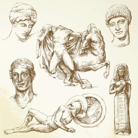 Hand Drawn Collection - Ancient Greece Royalty Free Cliparts, Vectors, And Stock Illustration. Image 18547963.