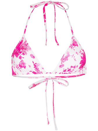 Frankies Bikinis Tavi Floral Print Bikini Top - Farfetch