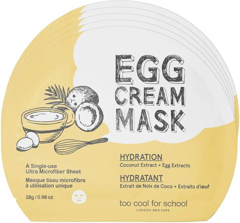 Too Cool For School - Egg Cream Mask Hydration