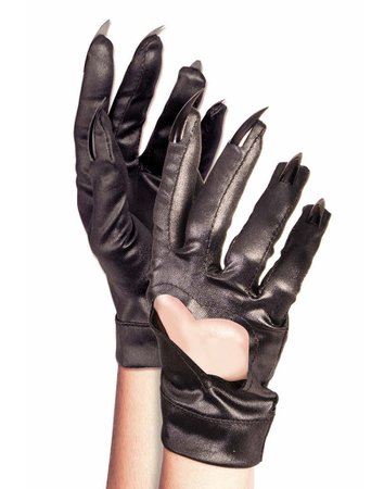Midnight Menagerie Black Gloves With Claws – Costume Zoo
