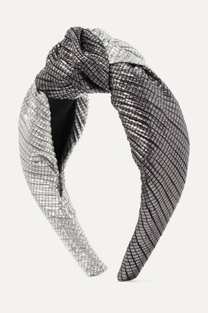 Eugenia Kim | Maryn knotted two-tone lamé headband | NET-A-PORTER.COM
