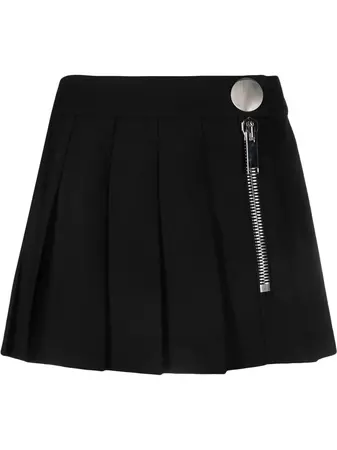 Vaquera statement-zip Pleated Skirt - Farfetch
