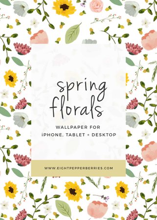 spring florals text - Google Search